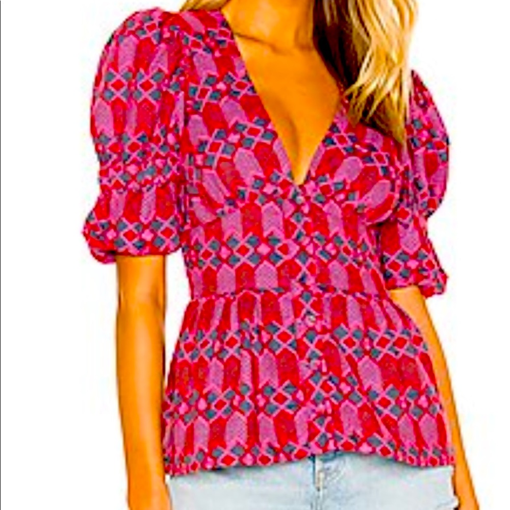 Tularosa Wilson Embroidered Top